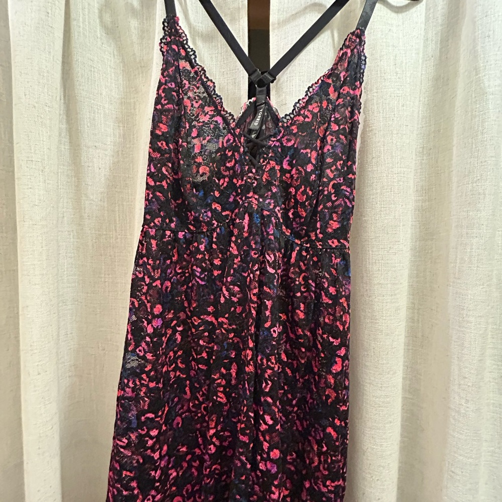Torrid Pink and Blue babydoll - Picture 3 of 5